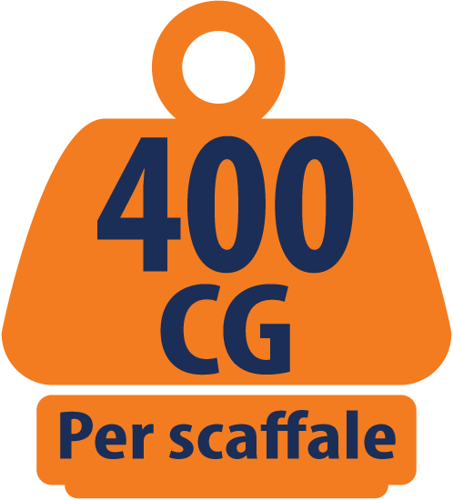 5 x Scaffalature per Carichi Pesanti  | Blu e Arancione | 4 Livelli 1800mm Al x 900mm L x 450mm P